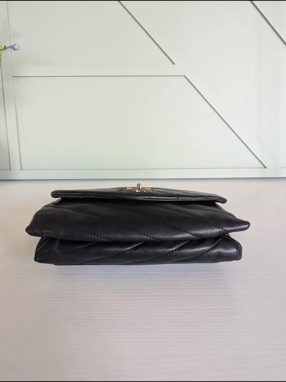 Tory Burch Kira Chevron quilted leather handbag.
